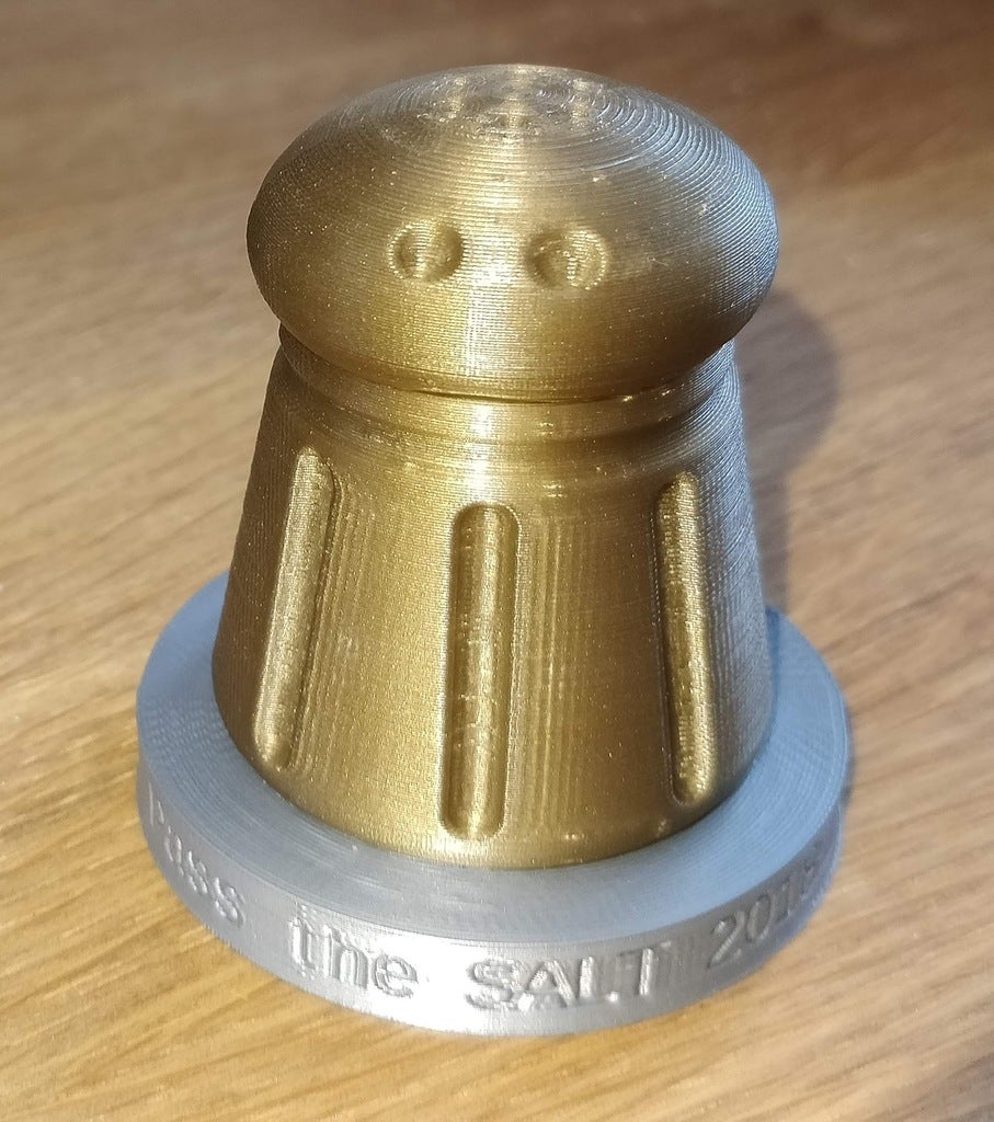 Salt shaker, logo of Pass The SALT 2018