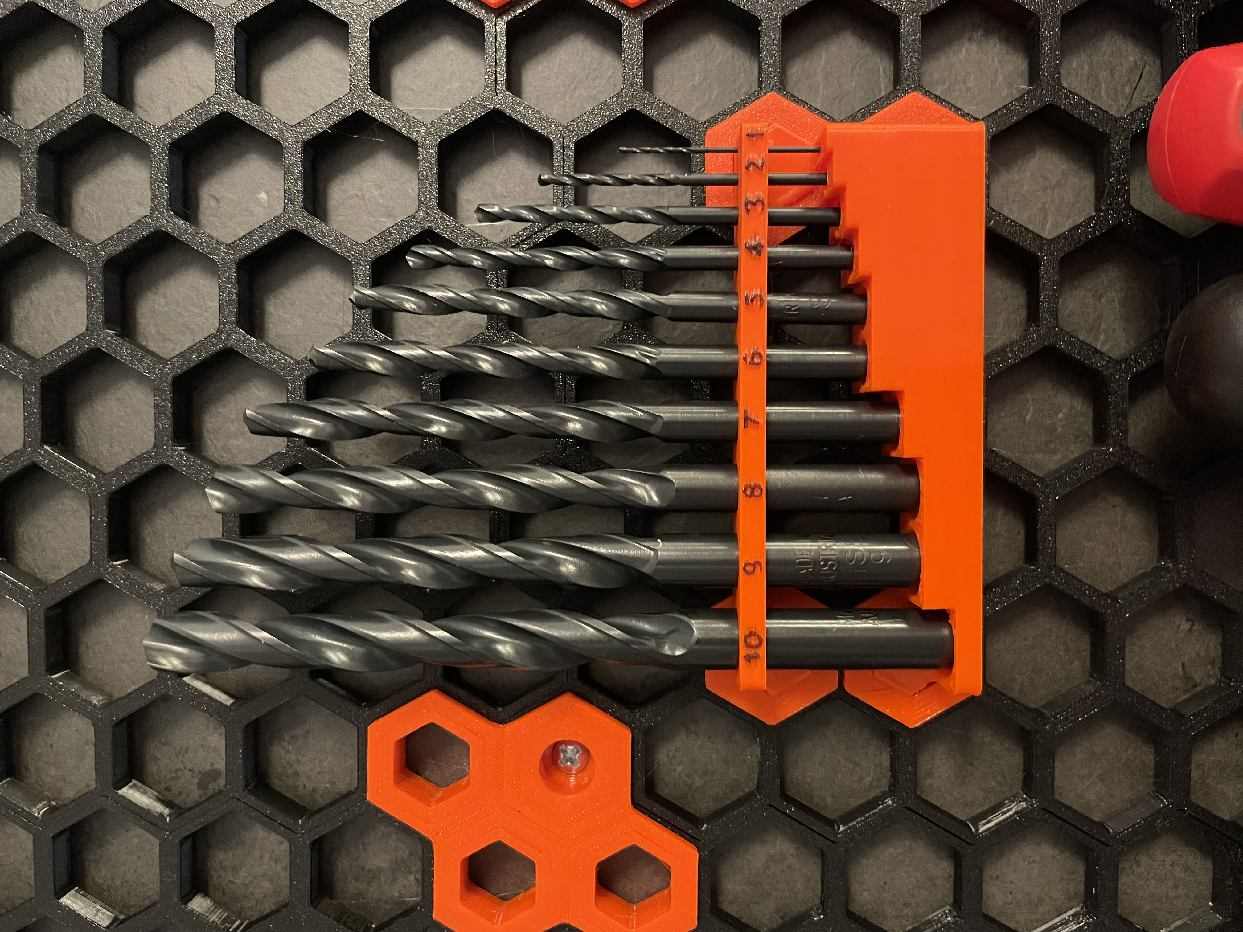 Drill Bit Holder 1-10mm for Honeycomb Storage Wall (HSW)