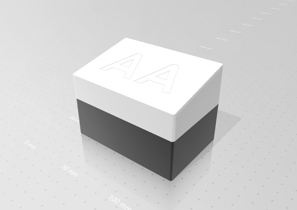 Tiered AA battery box