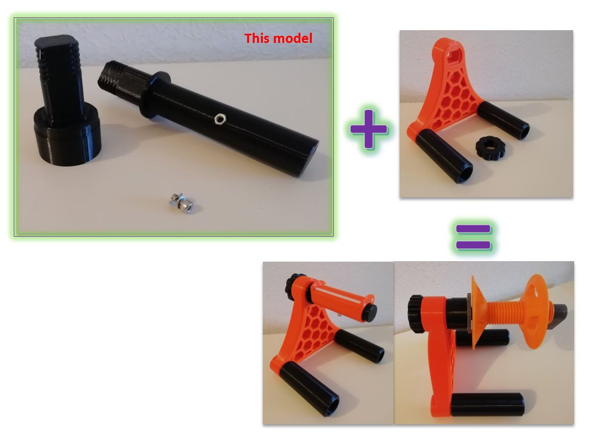 Adapter for Spool Holders by Svensson2584 | Download free STL model ...