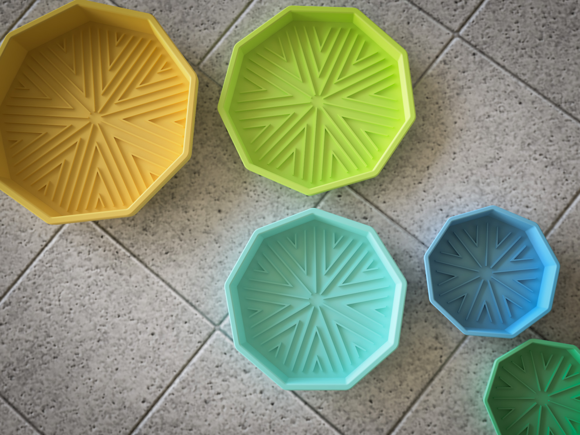 Nonagon Plant Saucer in Various Sizes by Lucky Resistor Download free