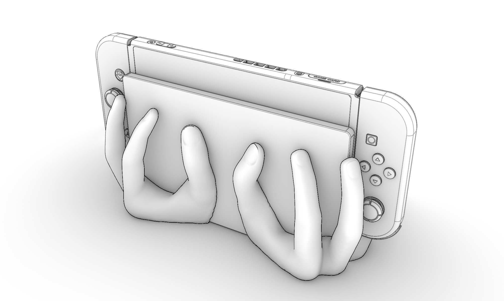 Switch Hand Base by Ubermeisters Download free STL model