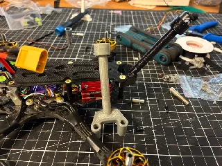 HDZero Freestyle V2 VTX Antenna Mount for 5inch Mark5 Frame