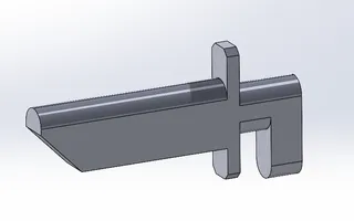 Skadis Pegboard Hook Solidworks/STEP files