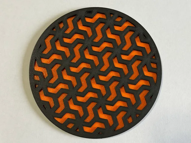 Polygon Pattern Coaster
