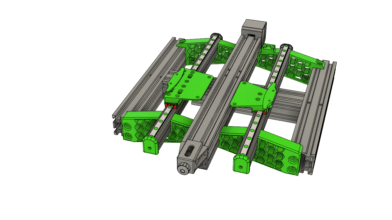 Dual Axis Rails Dual linear rails axis Y Ender3 V2 by Marszal99 | Download free STL ...