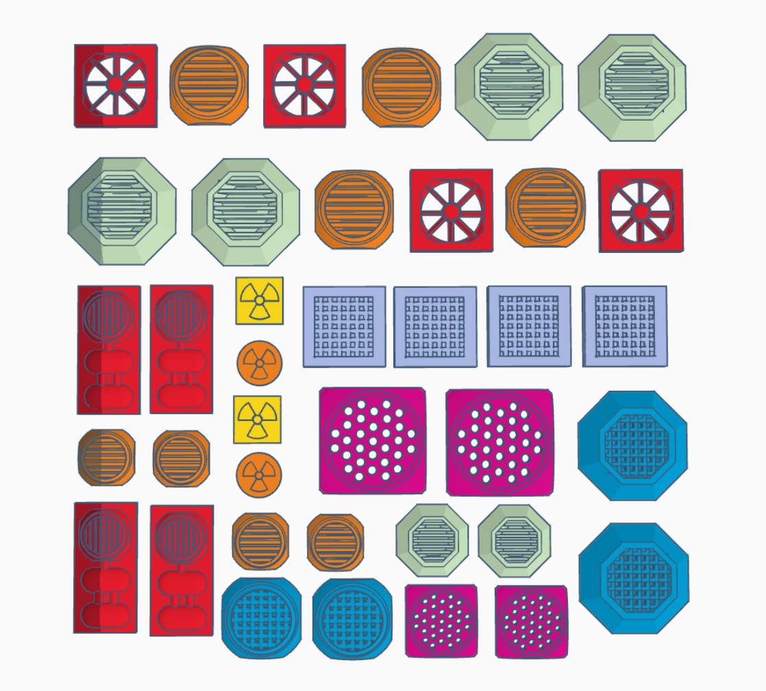 Vents and grilles assortment of vents and grilles for scratch built models