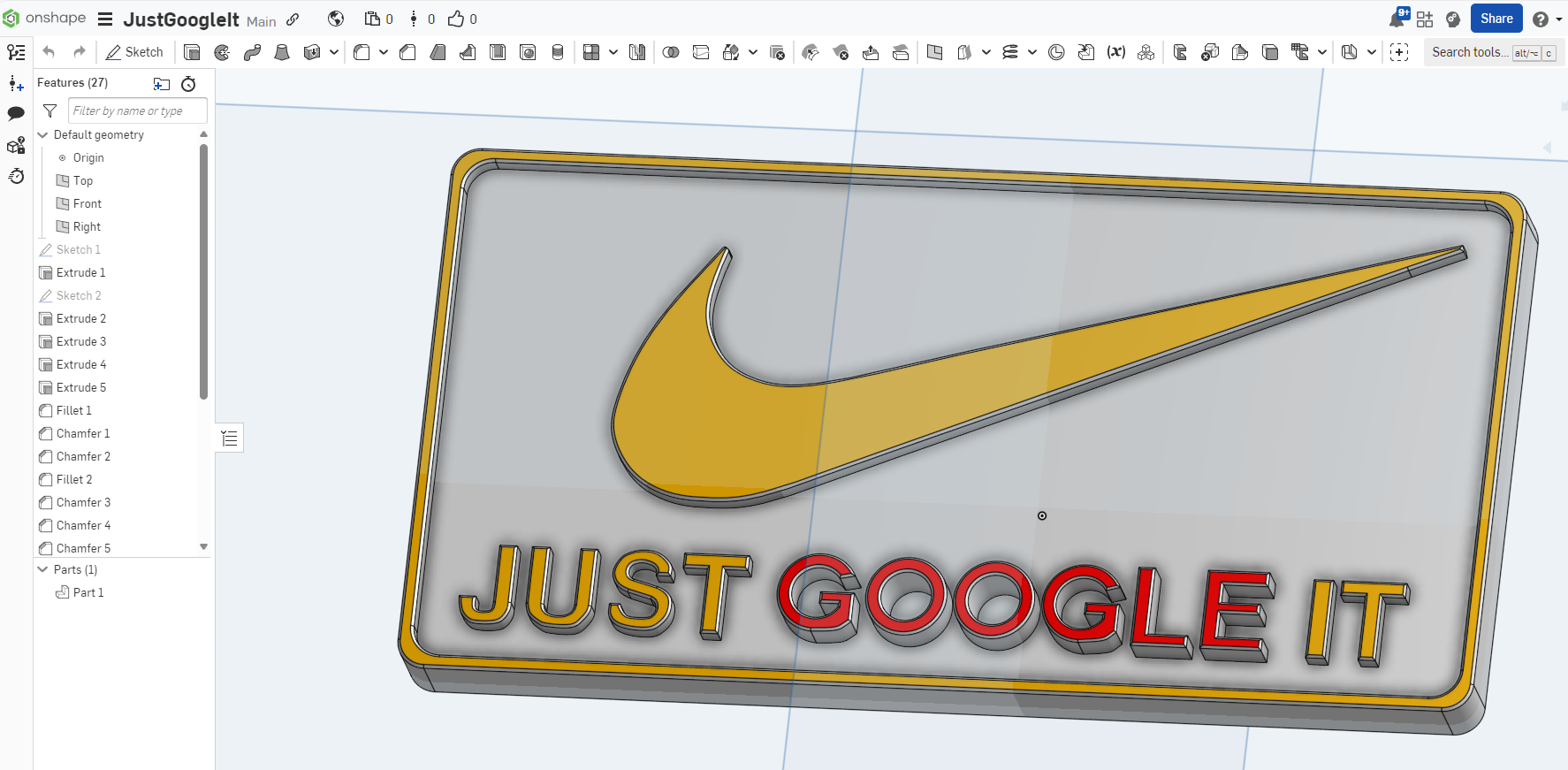 Just GOOGLE It Joke Sign