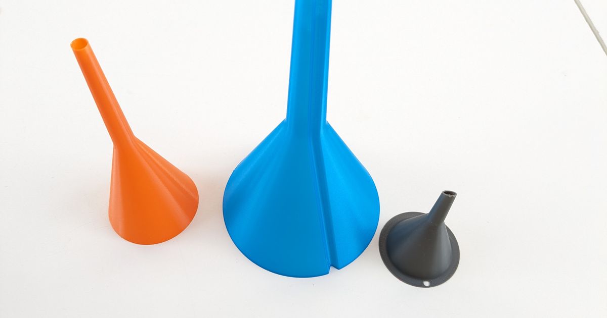 Funnels (vase mode, non vase mode, with and without a vent