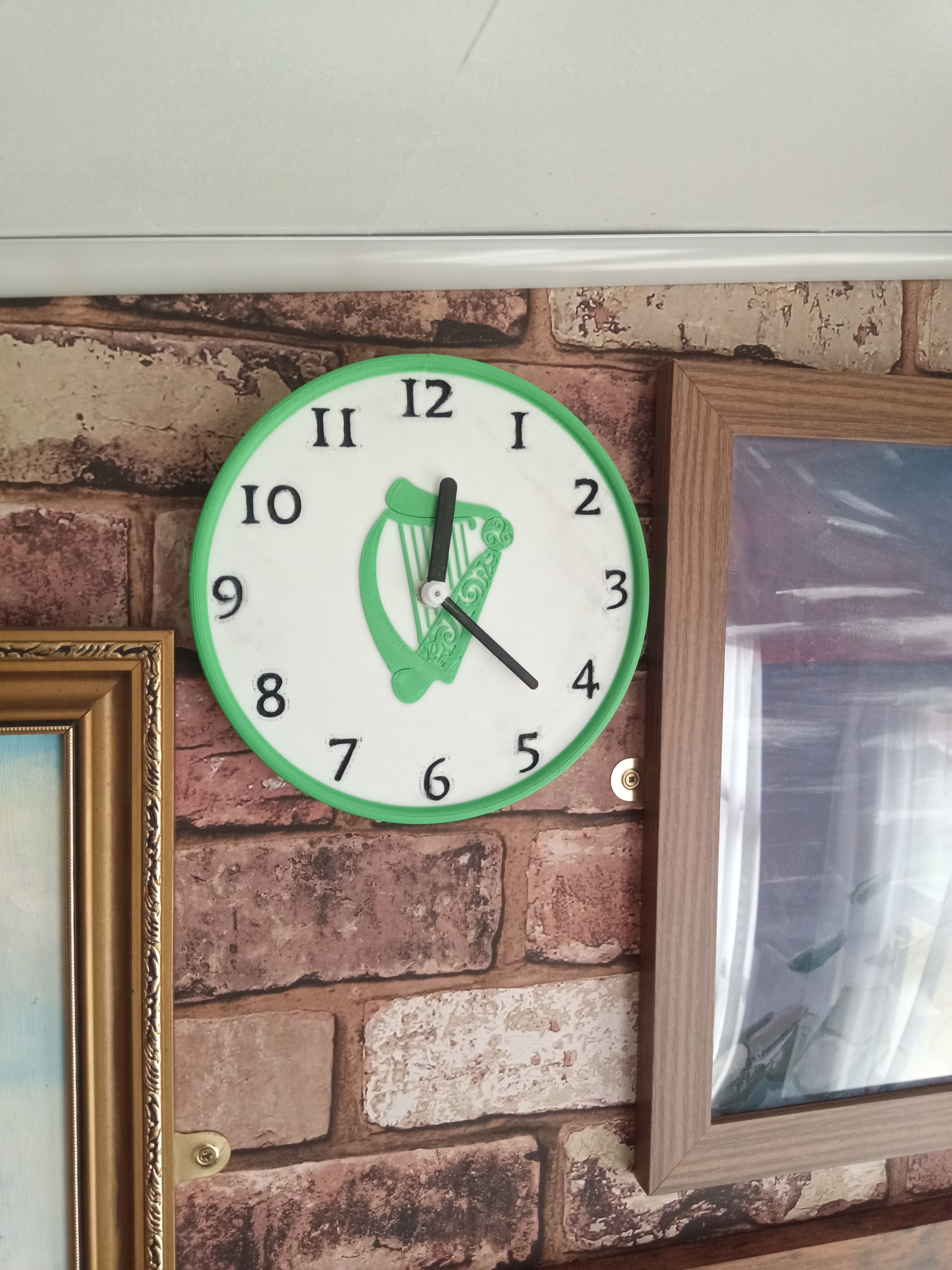 Irish Themed Wall Clock