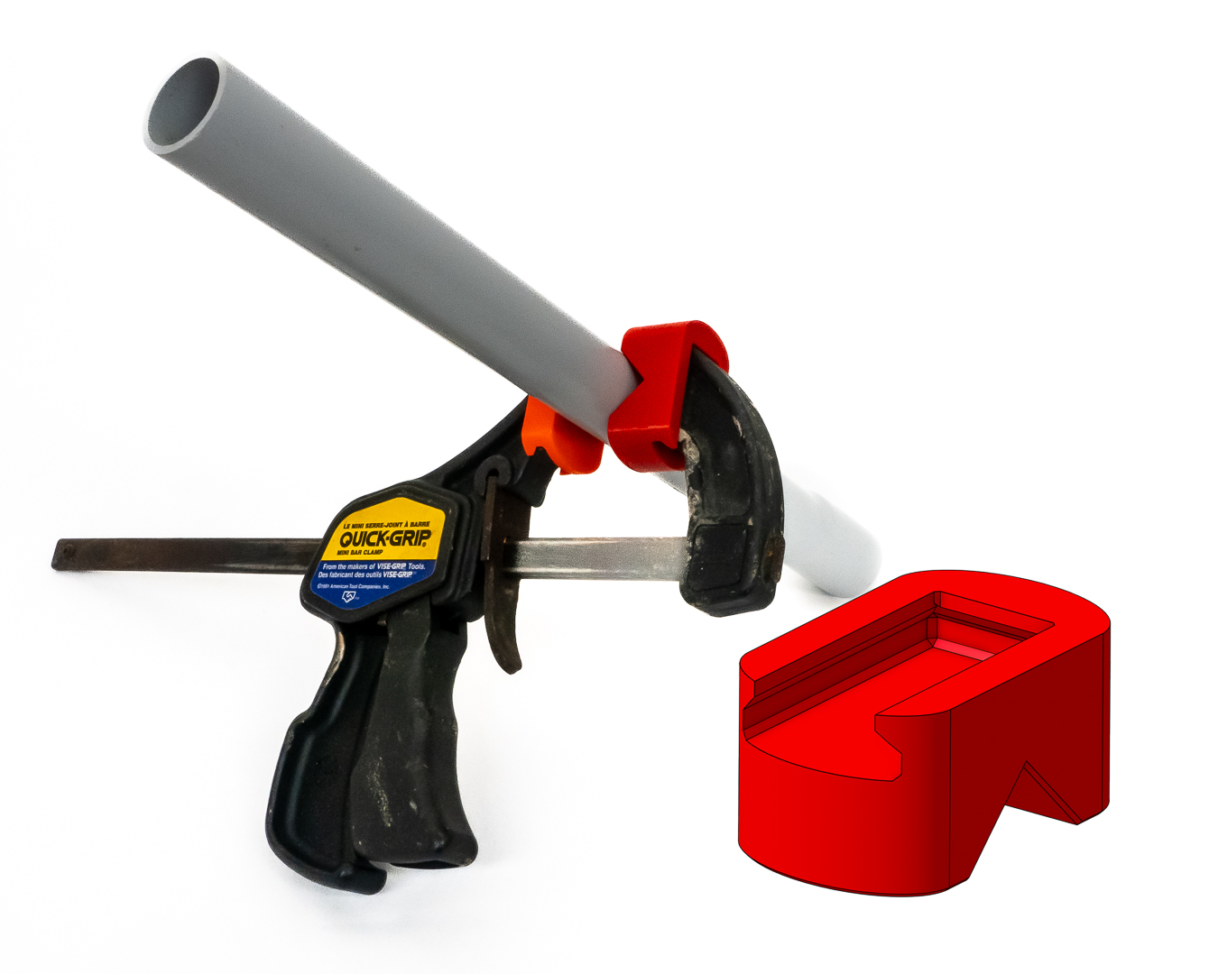 QUICK GRIP PIPE CLAMP ADAPTER by Peter H Download free STL model