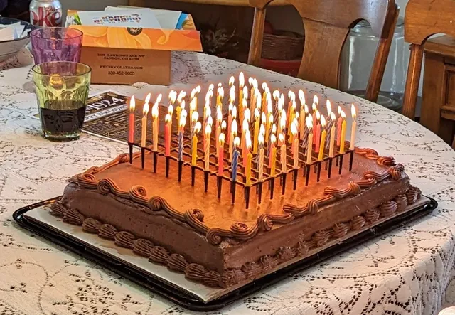 Birthday Candle Holder for 2 X 50 = 100 Candles