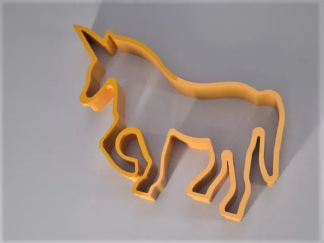 Unicorn cookie cutter