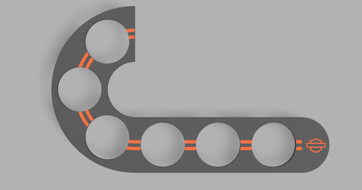 Harley Davidson Poker Chip Holder by Dan Download free STL model