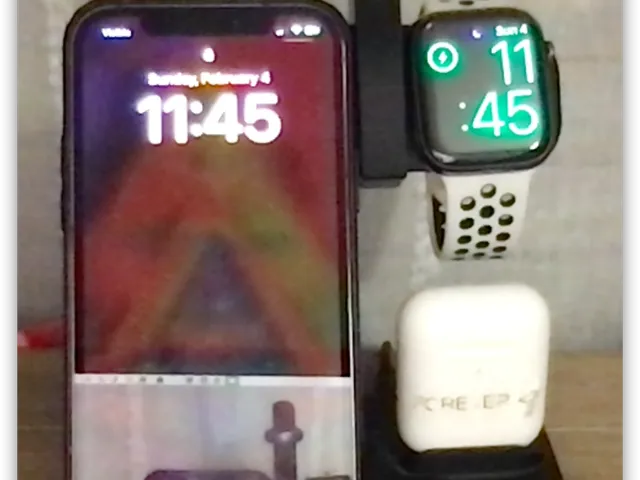Wireless charger ring holder