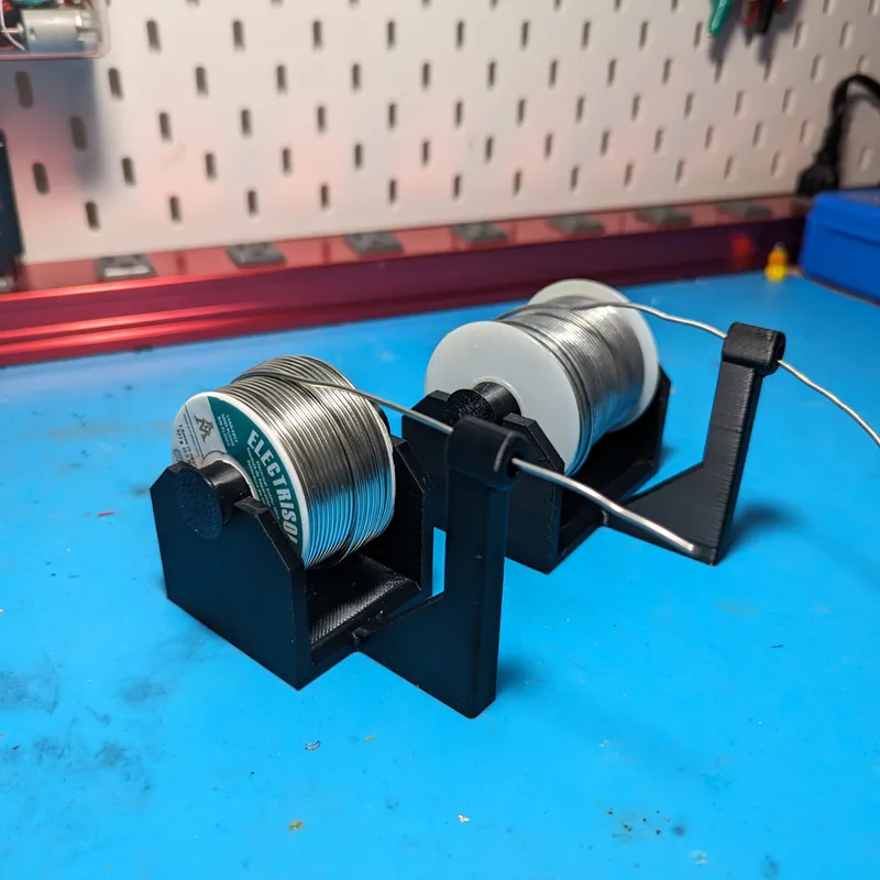 Solder spool holder by Blinkinlabs