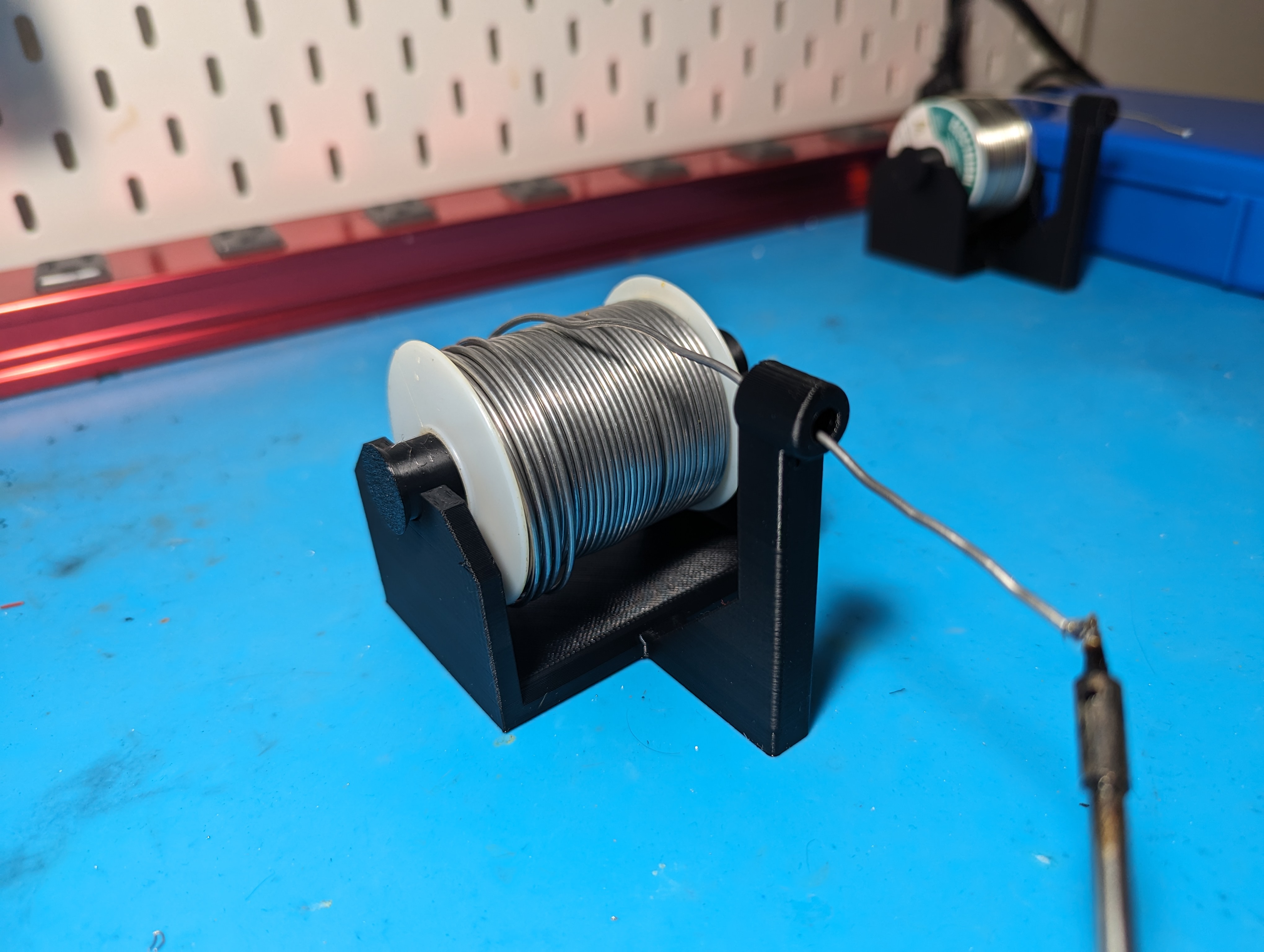 Solder Spool Holder by Mason | Download free STL model | Printables.com