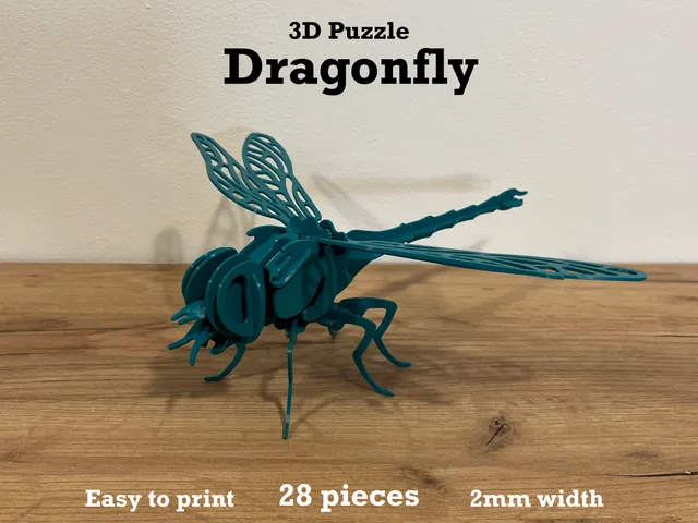 "Dragonfly" 3D Puzzle