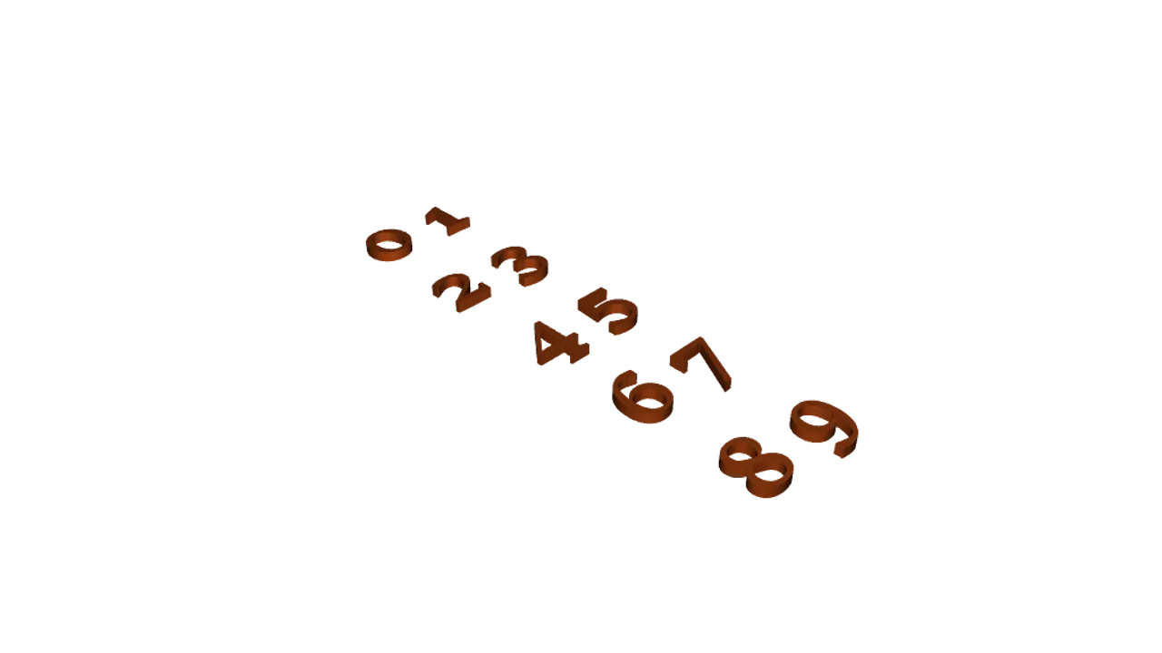 Numbers by Veronika Hrušková | Download free STL model | Printables.com
