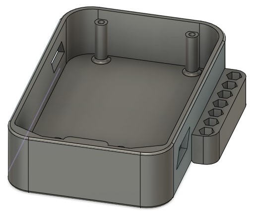 Makita 18V battery cover with magnets & bits holder to hold batteri+tools on metal surfaces