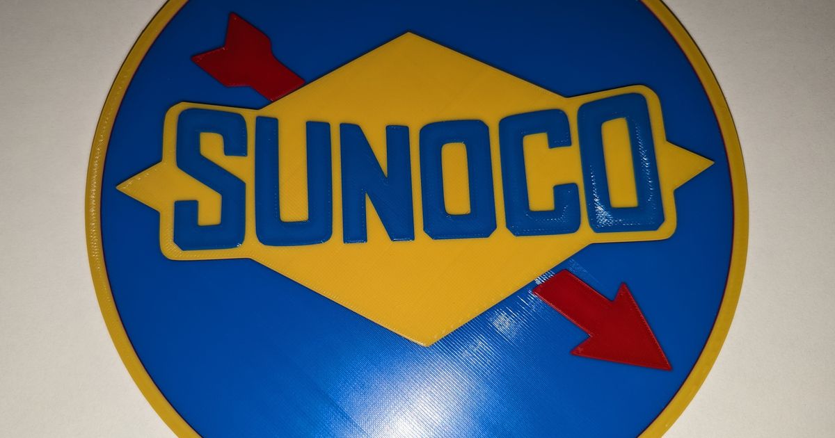 Sunoco Sign / Plaque by Squibs | Download free STL model | Printables.com