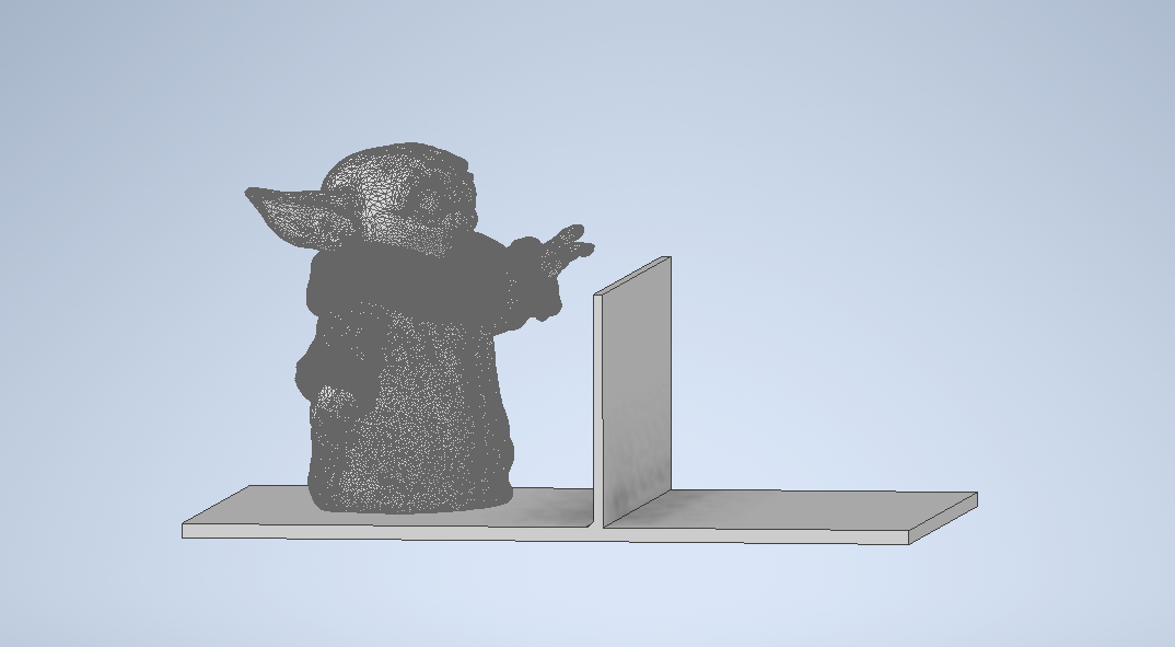 Grogu book holder for shelves