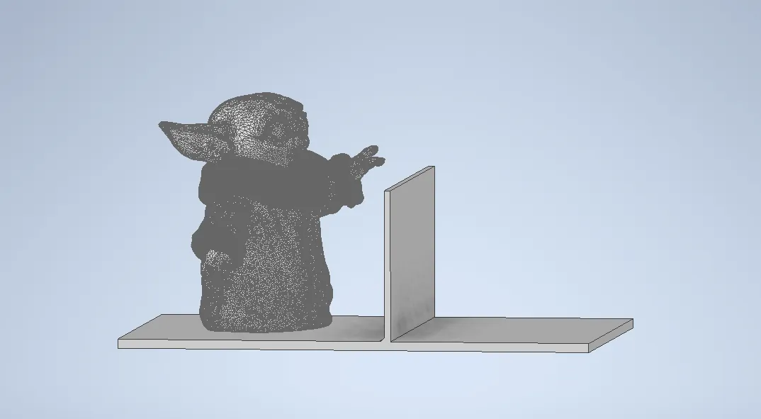 Grogu book holder for shelves by Luca Vidoni | Download free STL model ...