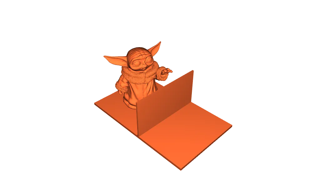 Grogu book holder for shelves by Luca Vidoni | Download free STL model ...