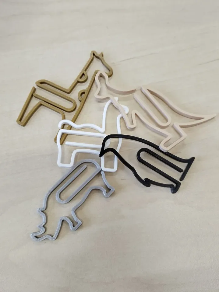ZOO Paper Clips by E3De | Download free STL model | Printables.com