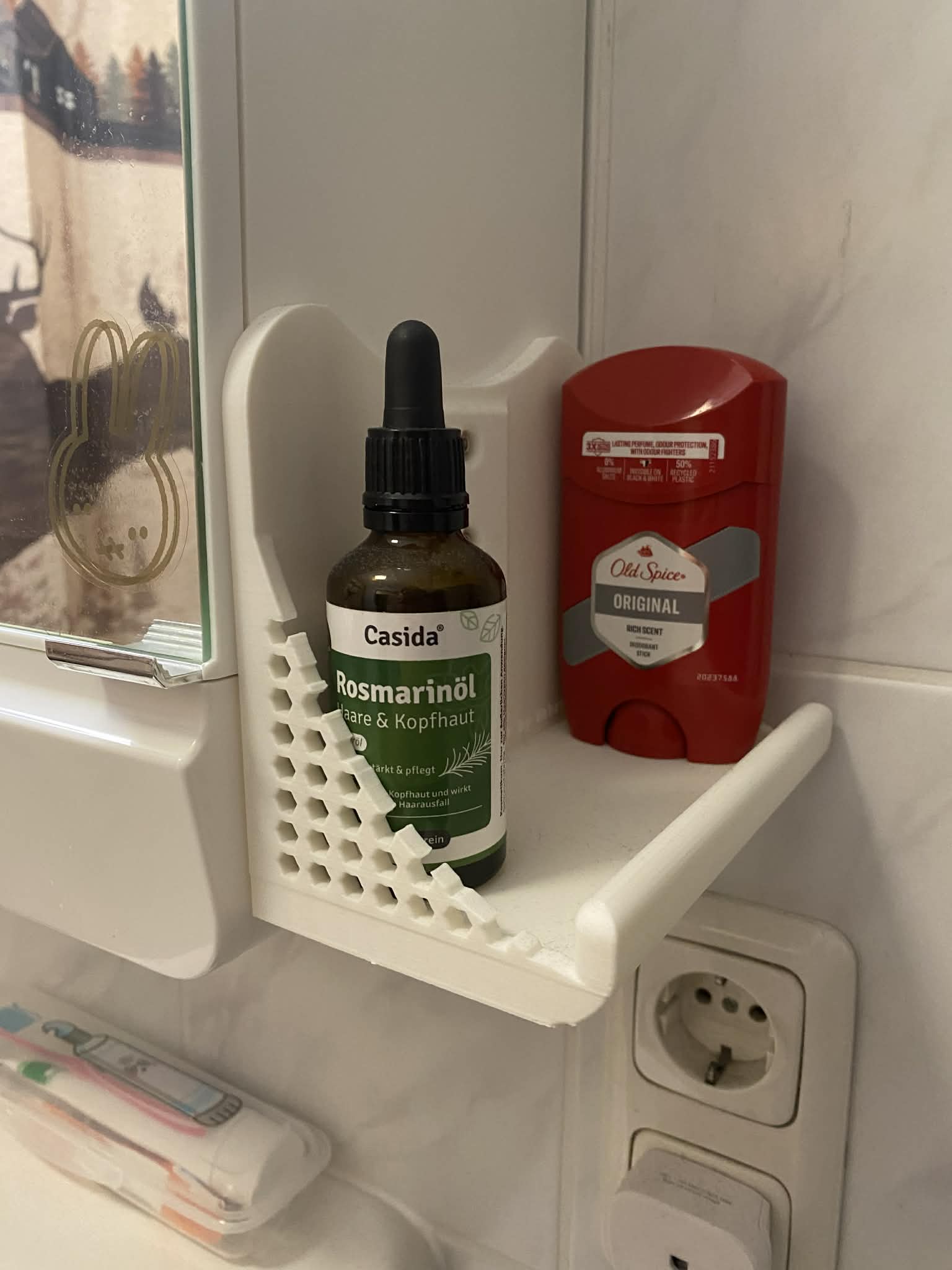 Bathroom storage rack