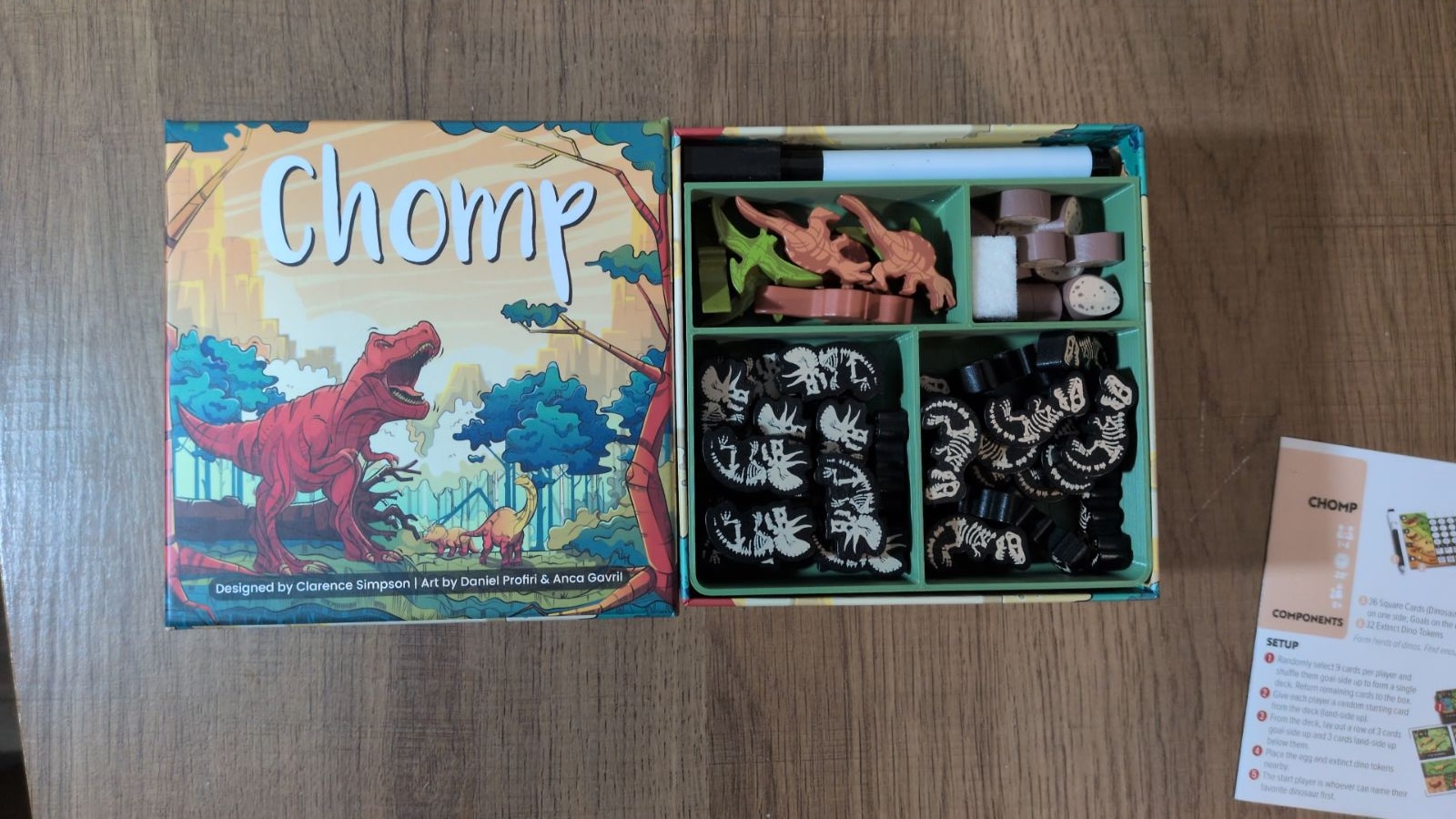 Chomp + flyers and scavangers insert