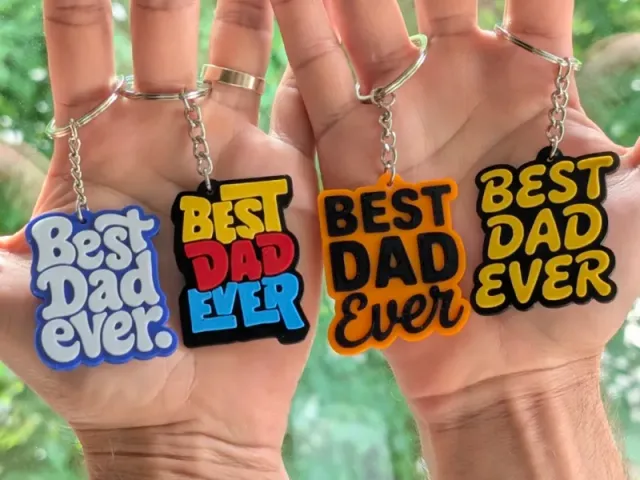 Best Dad Ever - Keychain Set