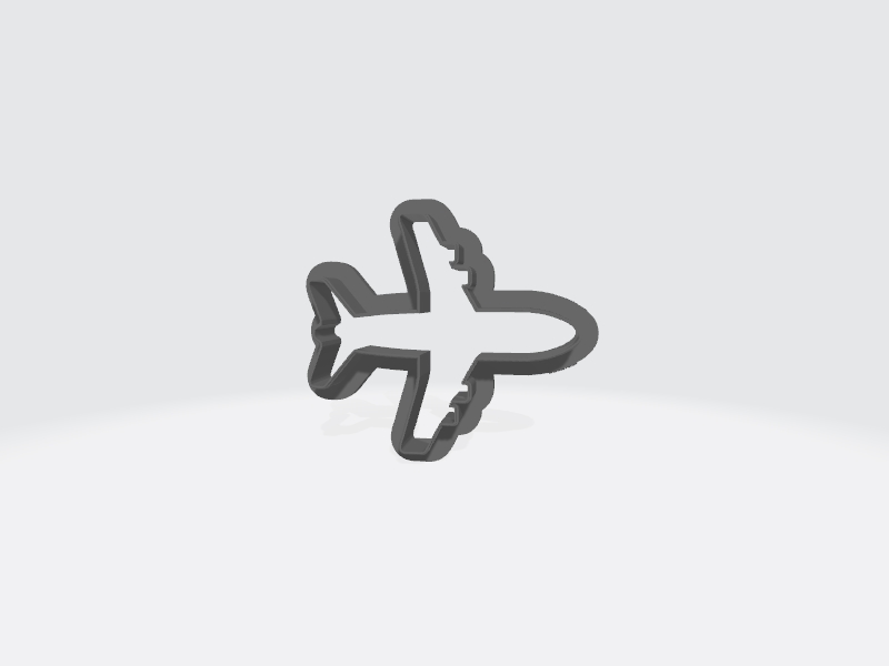 Plane cookie cutter by Norbert Oríšek | Download free STL model ...