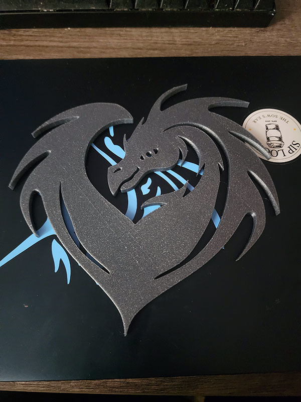 Miniatura 2 do modelo 3D Dragon hearts (Wall decor)