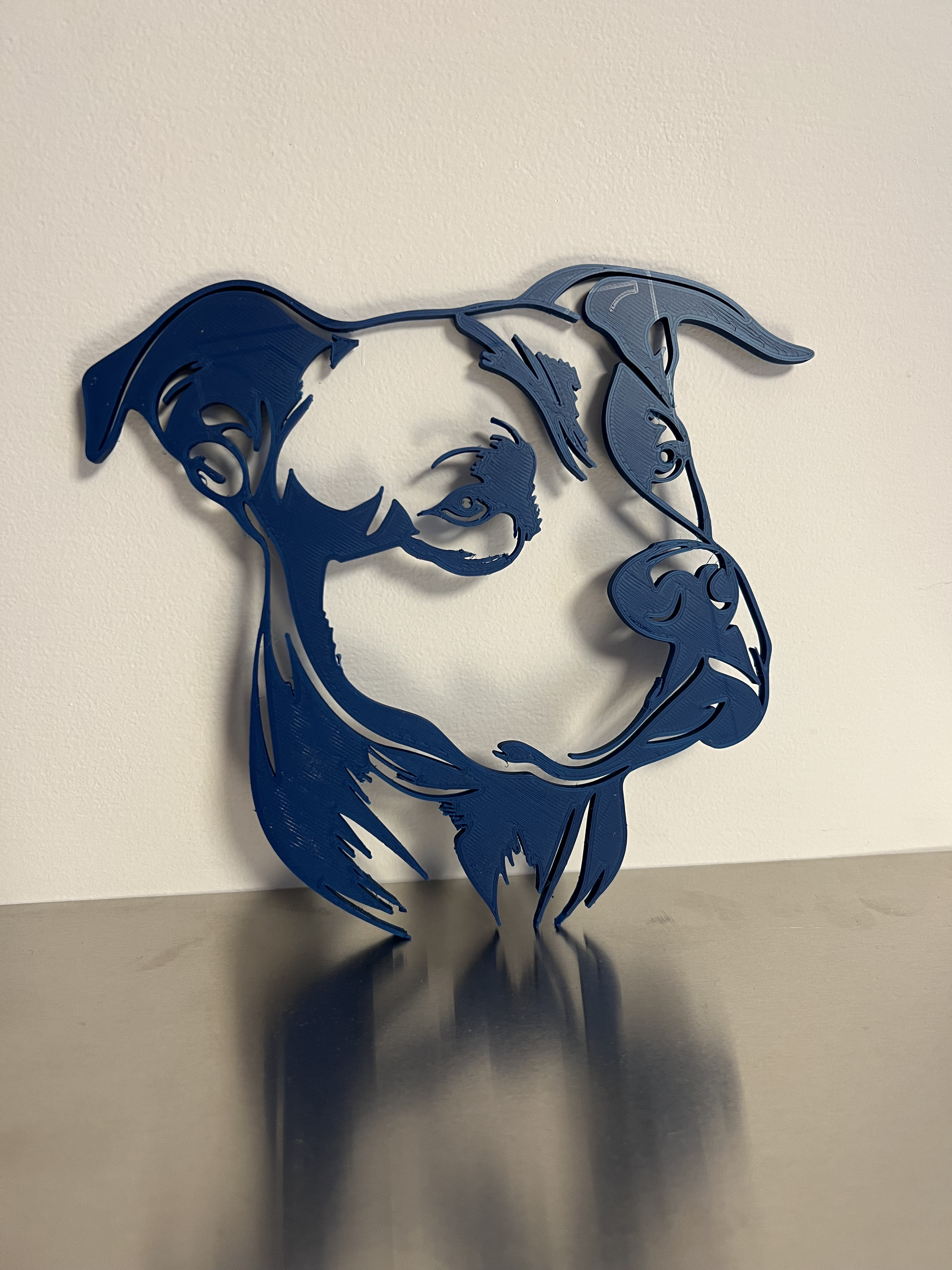 Amstaff silhouette wall art