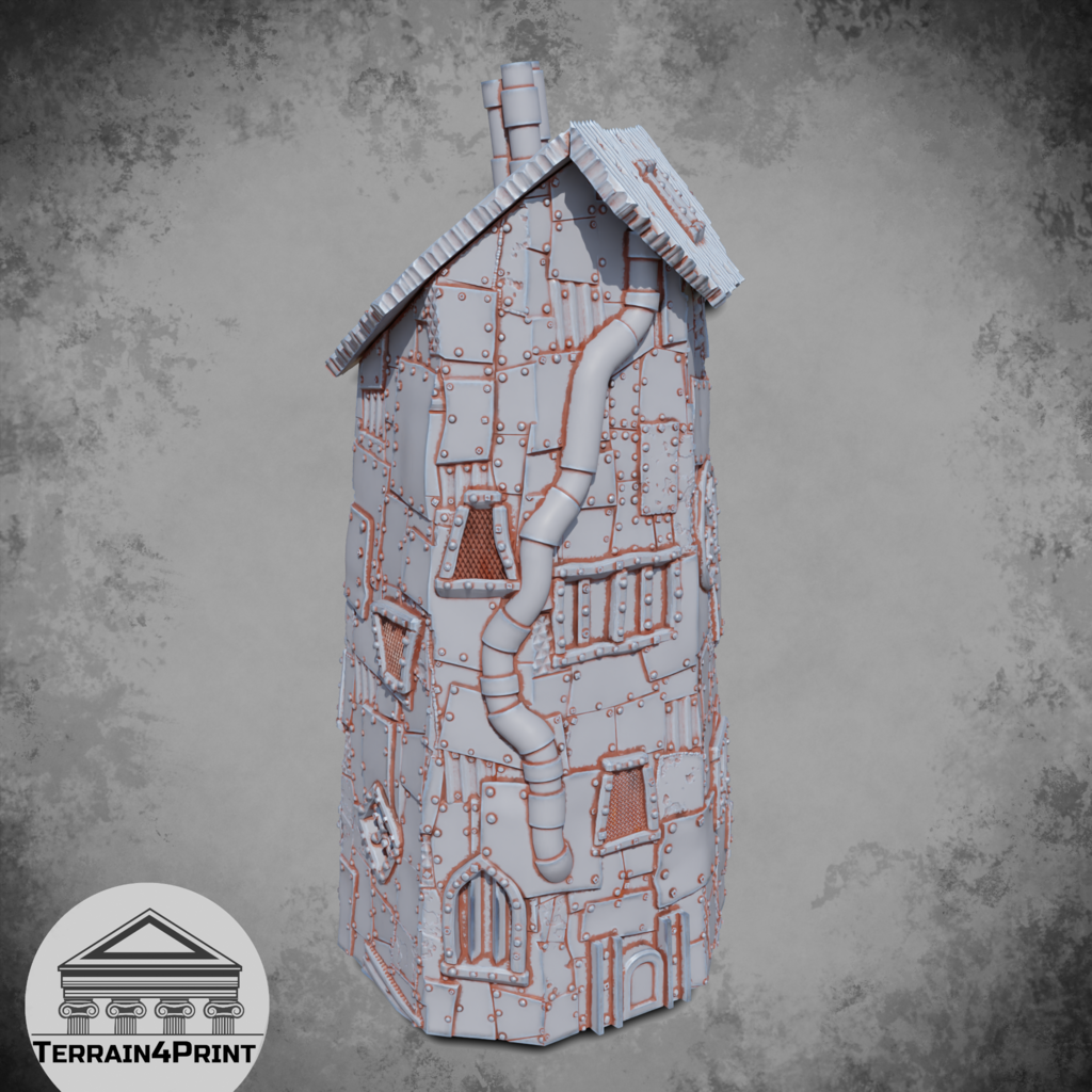 Rivet city tower by Terrain4Print Download free STL model