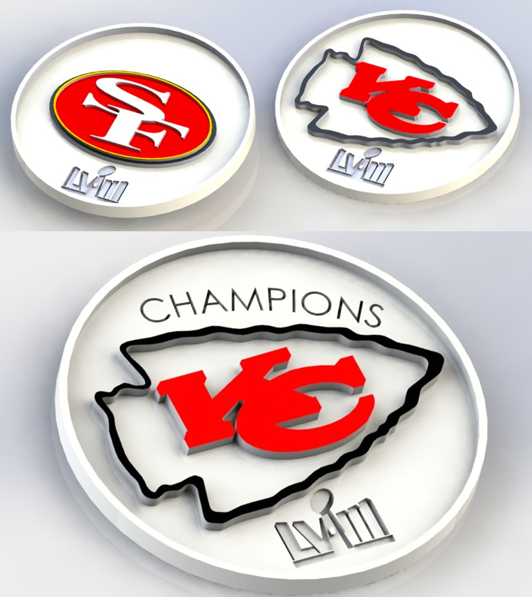 3D file San Francisco 49ers Logo 🏈・Template to download and 3D print・Cults