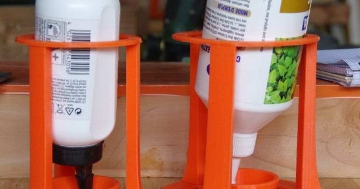 wood glue holder by MK Download free STL model