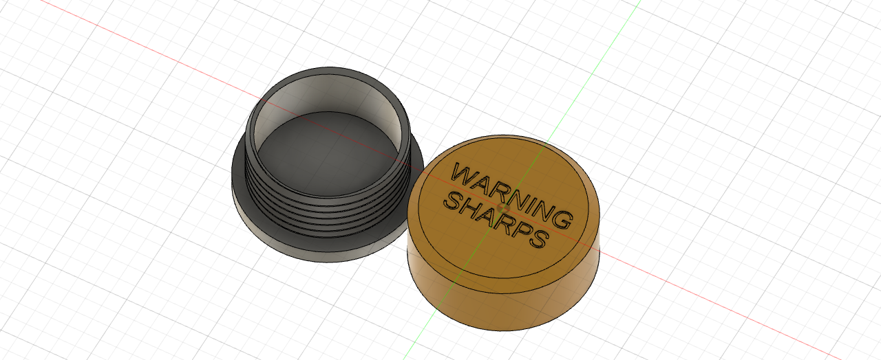 Miniatura 3 do modelo 3D Diabetic sharps container