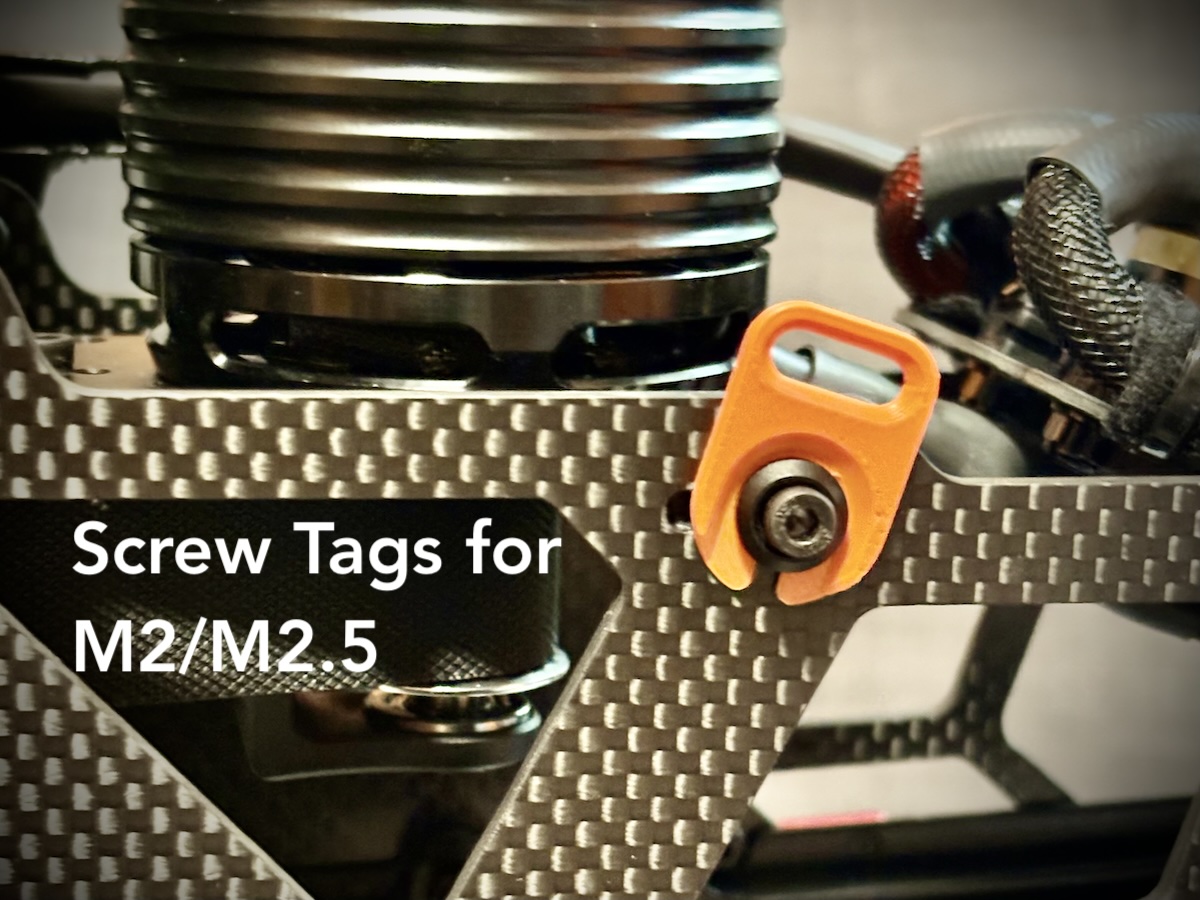 Screw Tags M2/M2.5 for SAB Goblin Helicopters