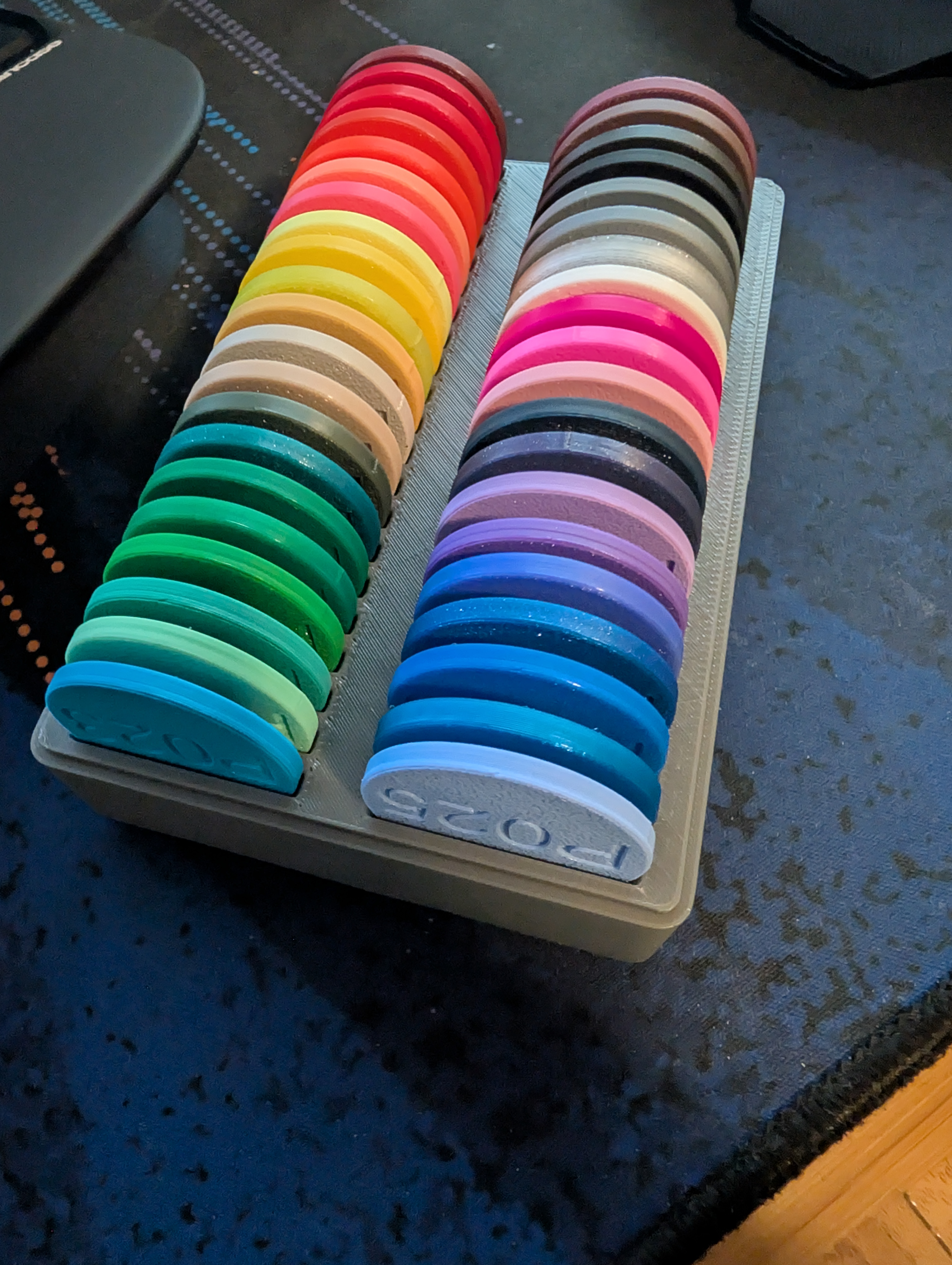Polar Filament Swatch Gridfinity Holder