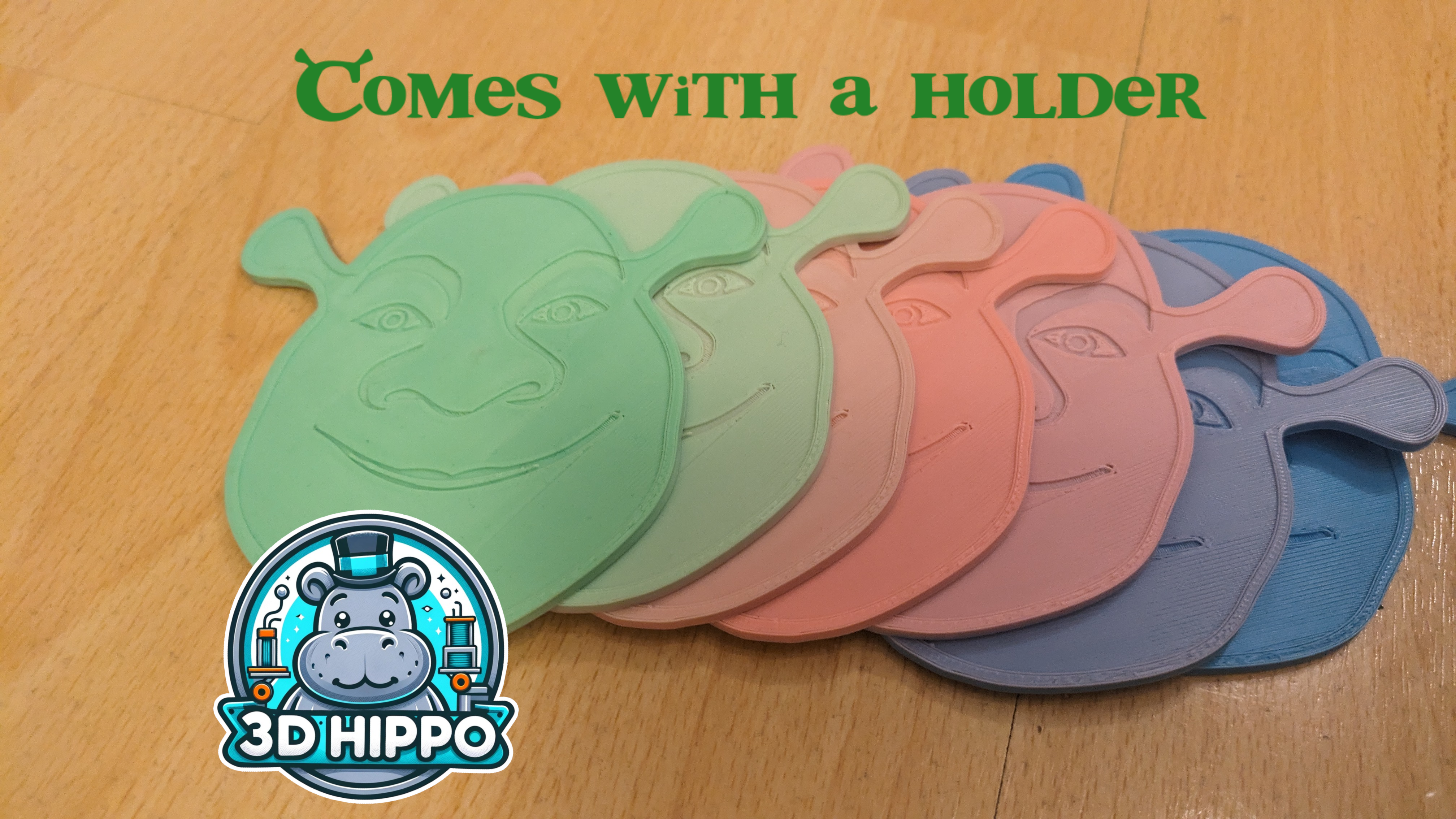 Shrek Drink Coaster and Coaster holder