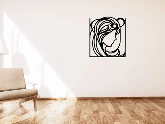 Art nouveau portrait / Secesní portrét wall decoration