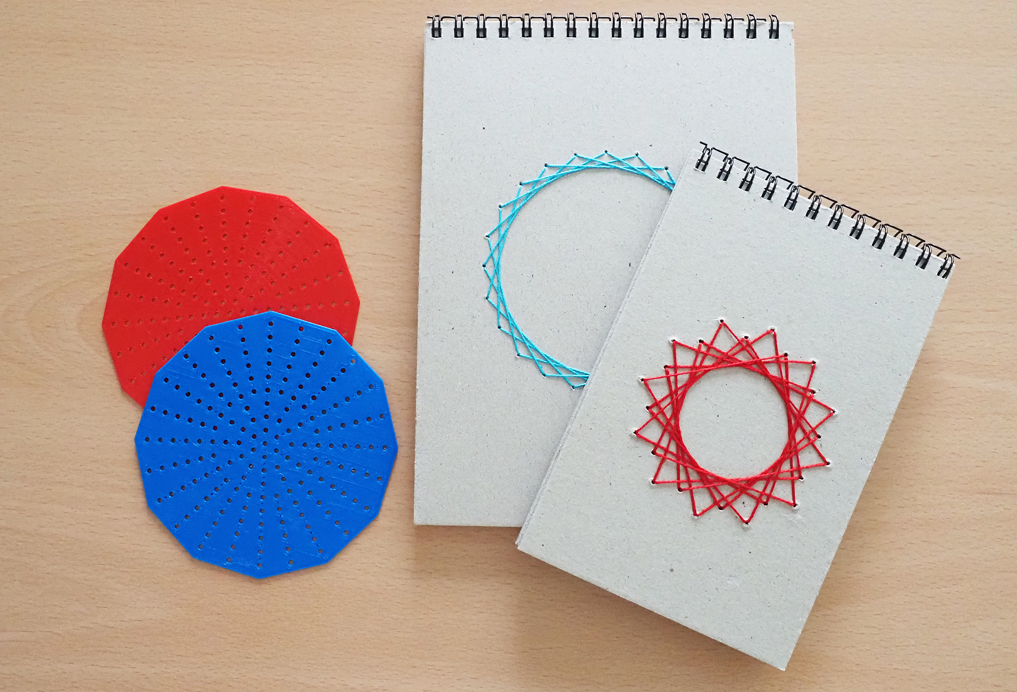 Curve stitching template