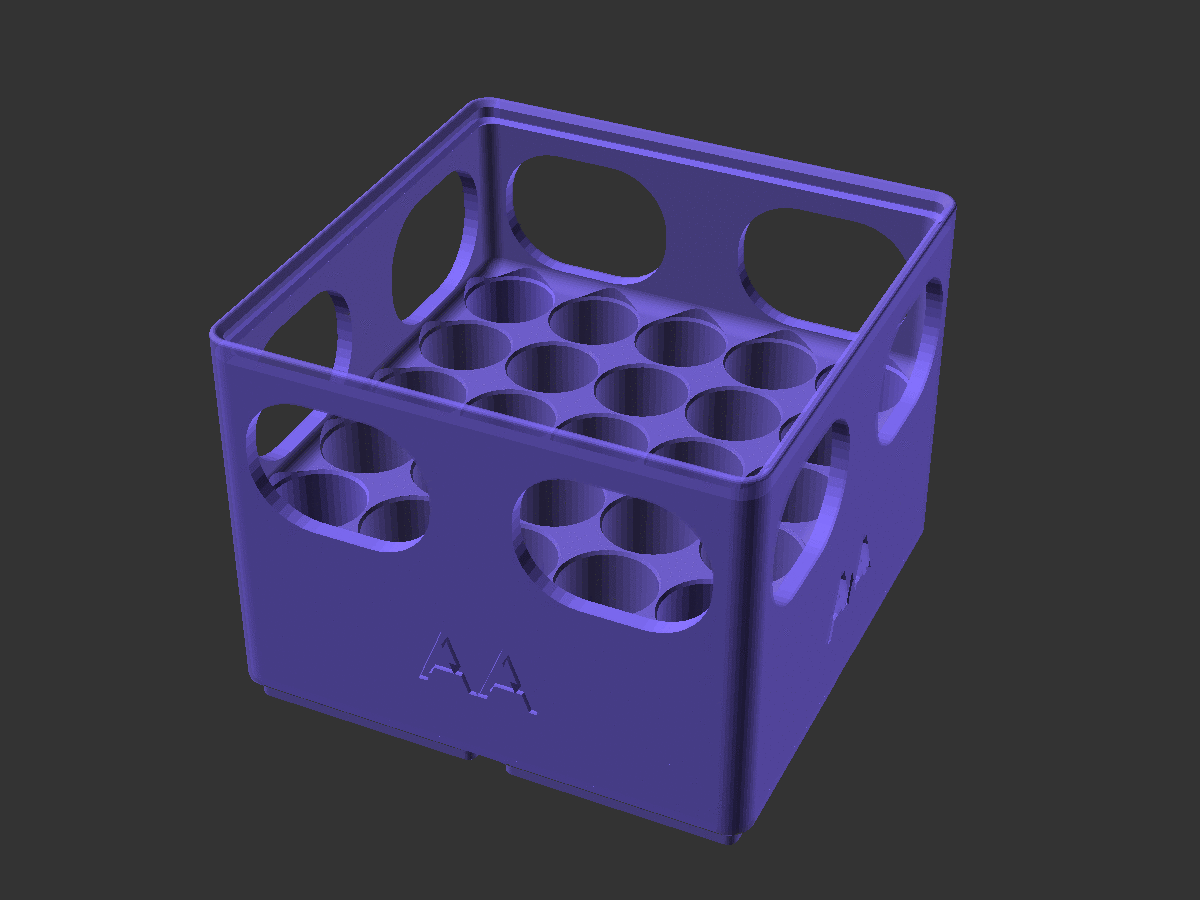 Miniatura 5 do modelo 3D Gridfinity Battery Bins (remix)