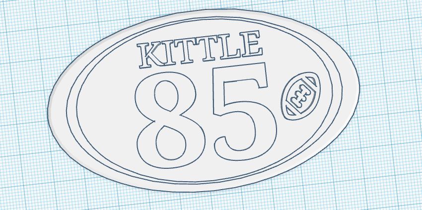 GEORGE KITTLE BADGE REEL