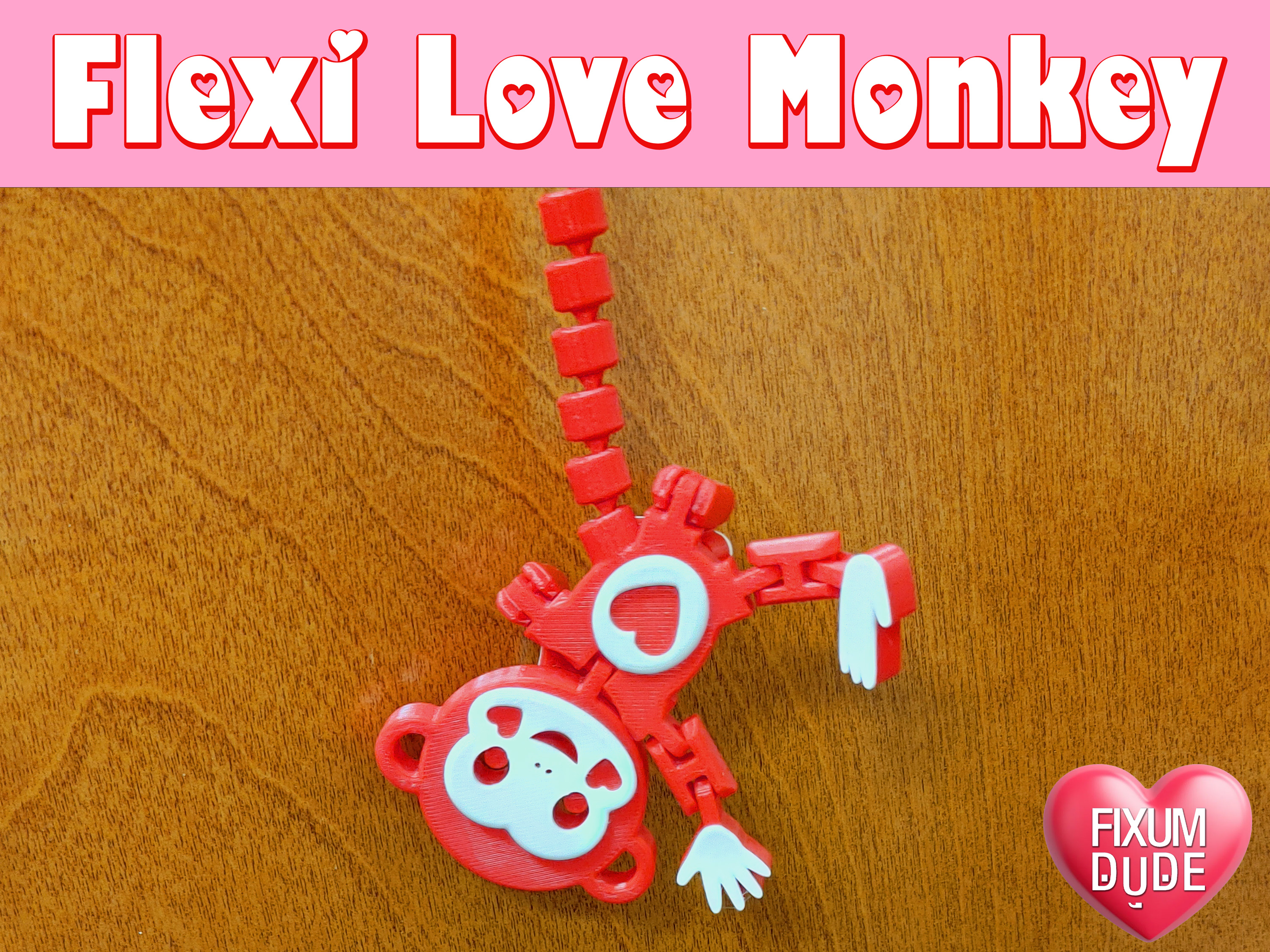 Miniatura 3 do modelo 3D Flexi Love Monkey