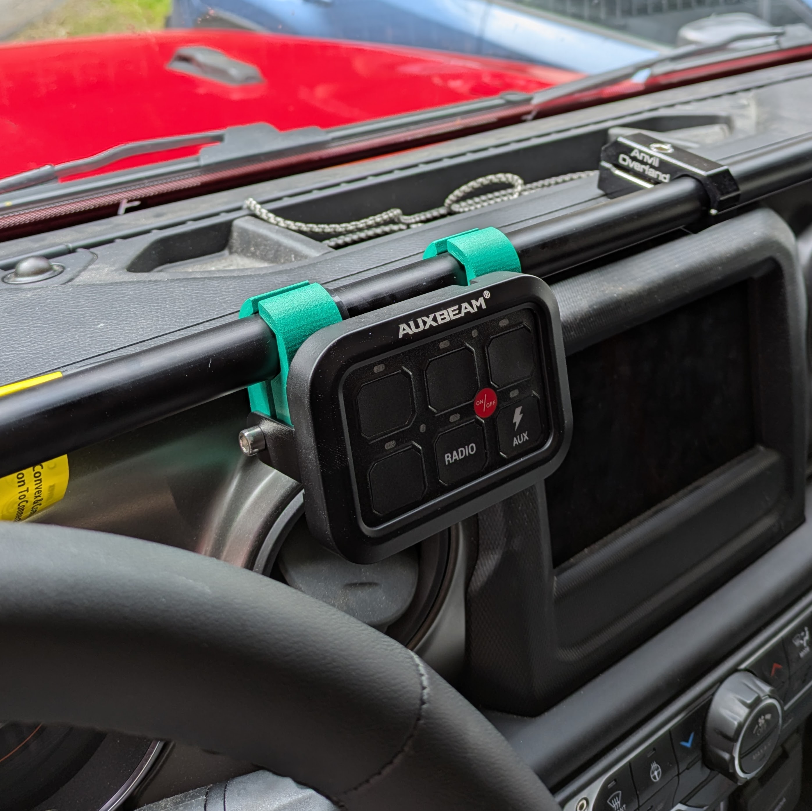 Anvil Offroad Jeep Bar - Auxbeam and Tablet mounts