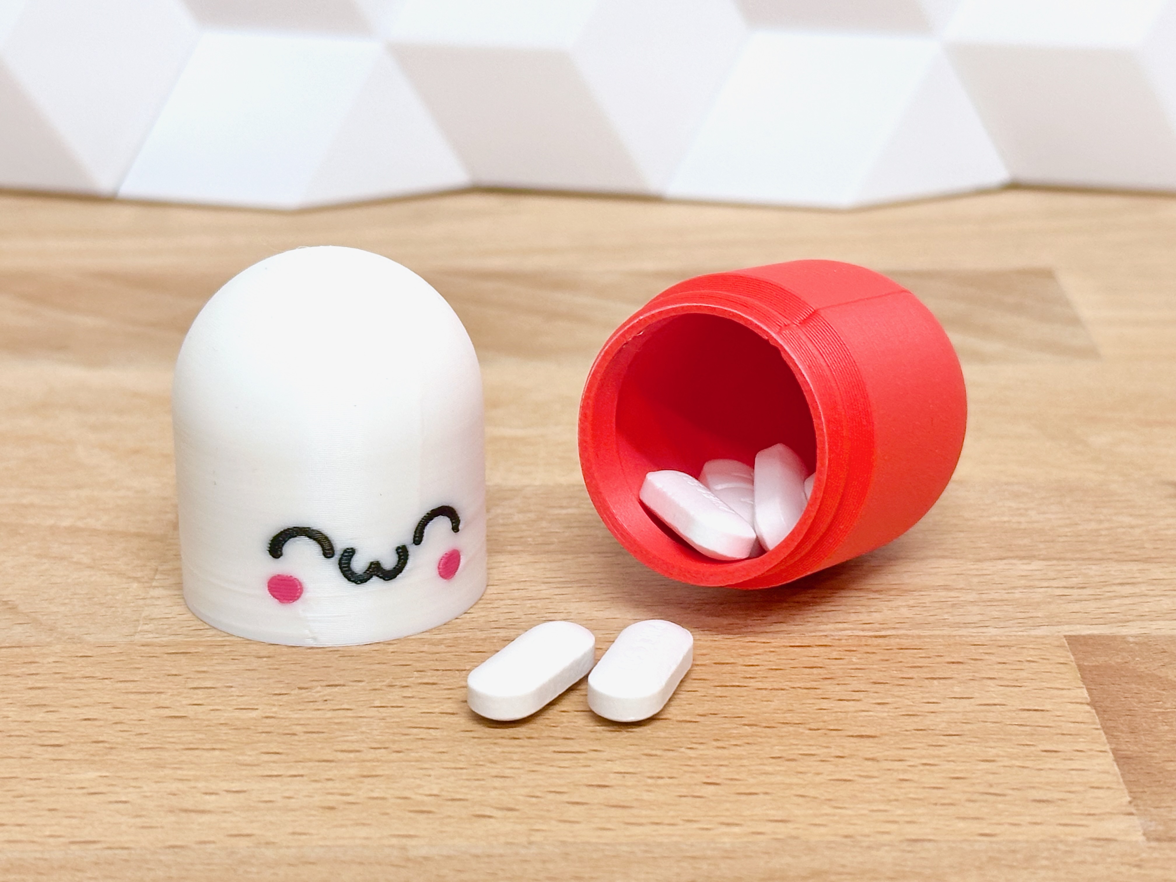 Kawaii Pill Box cute Faces To Your Storage By GlennovitS 3D kawaii-pill-box-cute-faces-to-your-storage-by-glennovits-3d