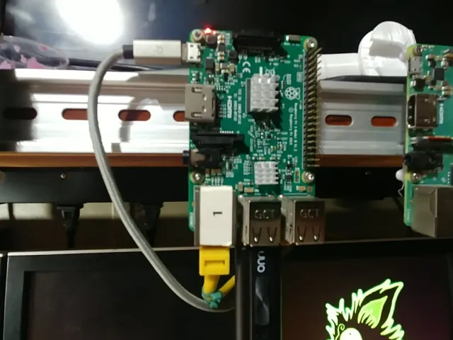Raspberry pi DIN rail mount